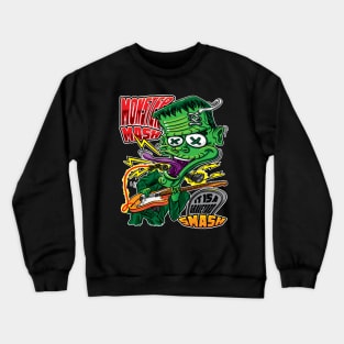 Monster Mash Frankenstein on Guitar Crewneck Sweatshirt